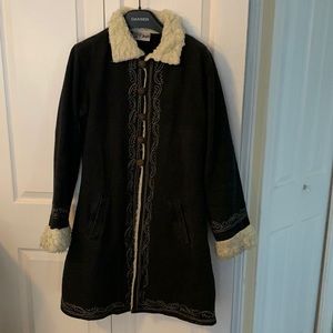 Beautiful embroidered butterfly boho coat